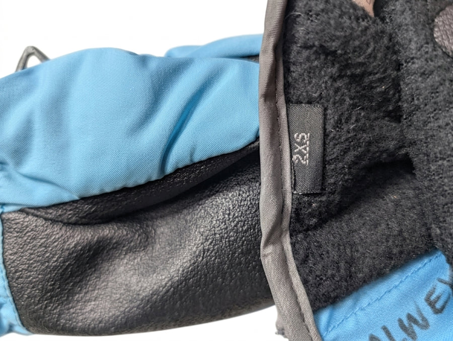Kaos Snow-Tex Kids Winter Mittens - Blue/Grey Penguin Print Size 2XS - Image 3