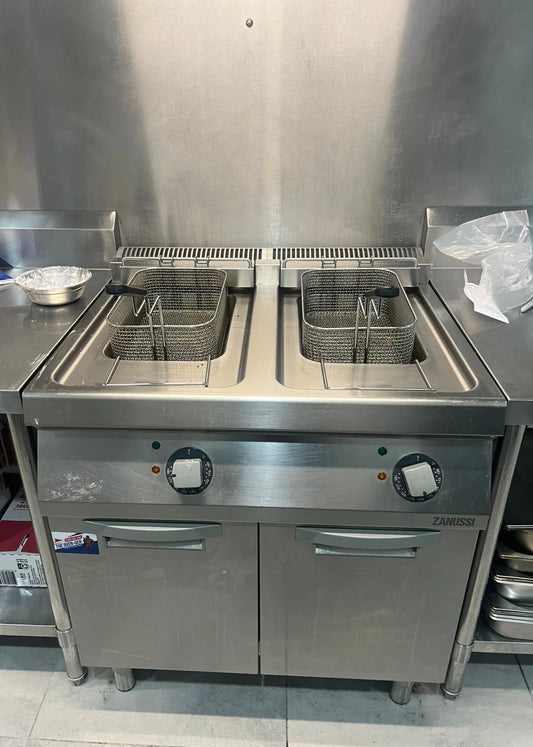 Zanussi Commercial Electric Fry Top Smooth Chrome Plate